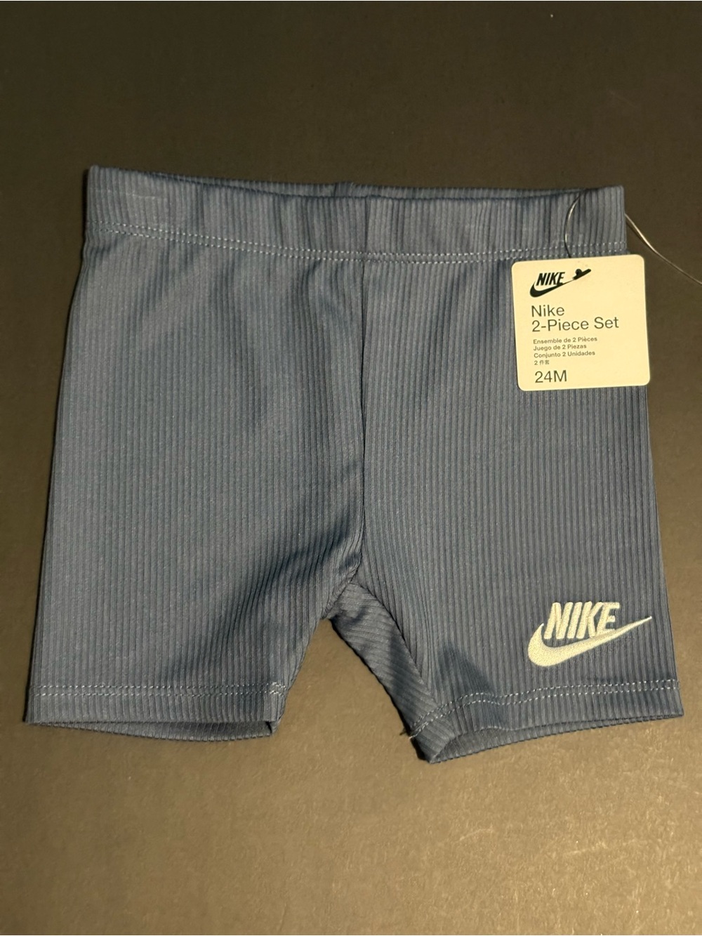 Nike Blue Toddler Athletic Shorts with White Logo